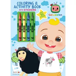 CoComelon Coloring Book with Crayons