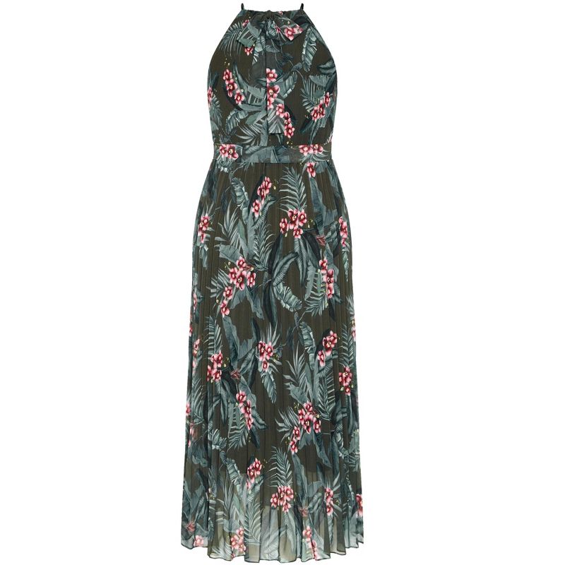 Women's Plus Size Rebecca Print Maxi Dress - jungle | CITY CHIC, 5 of 6
