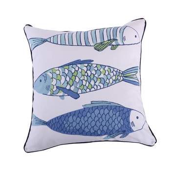 Catalina Printed Fish Decorative Pillow - Levtex Home