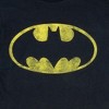 Mens Batman Distressed Symbol Black T-Shirt - 2 of 4