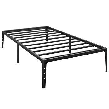Whizmax 14 Inch Twin Metal Platform Bed Frame No Box Spring Needed, Black