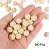 Unique Bargains Natural Small Wooden Round Balls for Crafts and DIY Projects 100 Pcs - 3 of 4