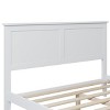 Gulches Modern White Solid Wood Full Platform Bed - 3 of 4