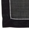 Saro Lifestyle Dinner Napkin /w Hemstitched Border, Black (Set of 4) - image 2 of 3