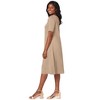 Jessica London Women's Plus Size Stretch Cotton Square Neck Midi Dress - 4 of 4