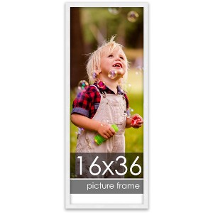 PosterPalooza | 16x36 Wood Frame with UV Acrylic, 6 Finishes: Black, White, Bronze, Silver, Wood, Mahogany - 1 of 4