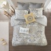 Sapphtopaz 8 Piece Comforter Set Bedding Sets Cotton Plant Flower Pattern Printing and Symmetric Print Reversible Quilt Set - 3 of 4