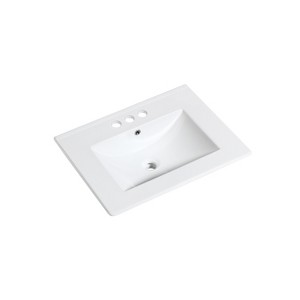 Saint Birch Ceramic Single Bathroom Vanity Top With Sink 3 Hole - 1 of 4