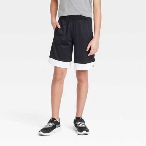 Black Polyester Spandex Shorts : Target