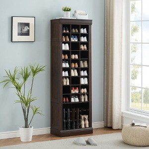 Tall shoe storage cupboard top