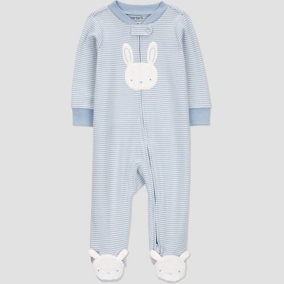Image of Carter's Just One You® Baby Boys' Easter Endcap Striped Bunny Sleep N' Play - Blue Newborn