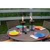 BirdRock Home 2-Pack Outdoor Wide Conical Torches - Tabletop Stand - Distressed Bronze - 2 of 4