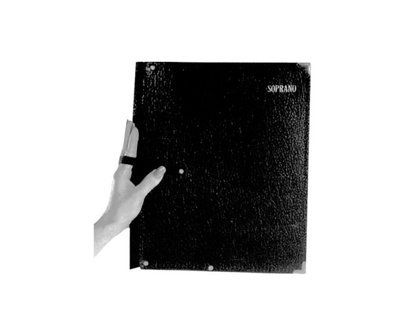 Deer River Deluxe Black Choral Folio with Hand Strap Black