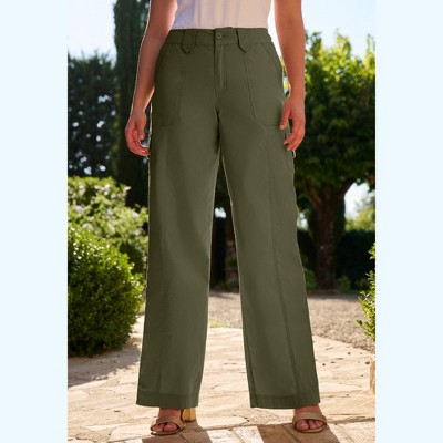 Roaman's Wide-Leg Cargo Pants