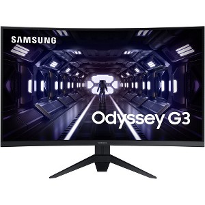 Manufacturer Refurbished Samsung G35T Odyssey 32" 16:9 Curved 165 Hz AMD FreeSync VA Gaming Monitor, Black - 1 of 1