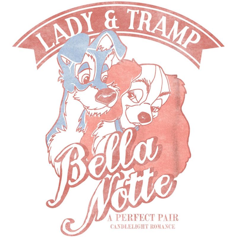 Boy's Lady and the Tramp Perfect Pair Retro Sketch T-Shirt, 2 of 5