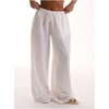 Womens Pants Relaxed Fit Wide Leg Side Pocket Casual Trousers - 3 of 3
