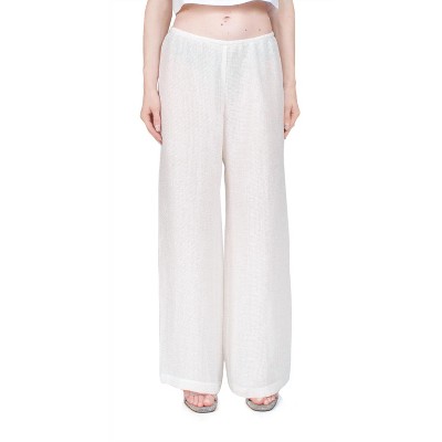 Women's Stella Wide Leg Sequin Linen Pant - LESET