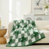 Snuggle Sac St. Patrick’s Day Throw Blanket Soft Reversible Checkered Blanket for Couch, Sofa, Chair, 50x60 inches - 3 of 4
