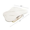 41.7" Modern Oval Coffee Table with Drawer and Open Shelf, White Faux Marble Top and Stainless Steel Base for Living Room-3irtyhousy - 4 of 4