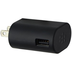 BlackBerry (5V/1.3A) Single USB Wall Charger Travel Adapter - Black (RM0302) - 1 of 1