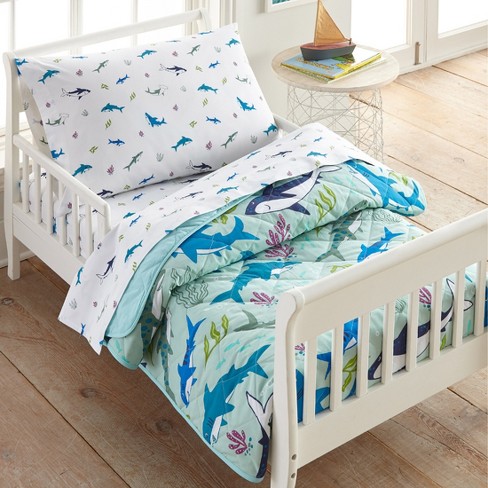 Wildkin Dinosaur Land 100% Cotton Fitted Crib Sheet Blue