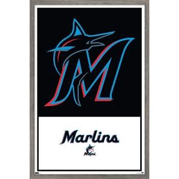 Trends International MLB Miami Marlins - Logo 22 Framed Wall Poster Prints