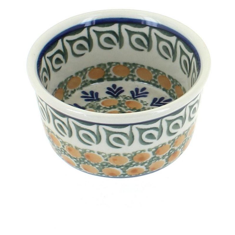 Blue Rose Polish Pottery 409 Ceramika Artystyczna Small Deep Ramekin, 1 of 2