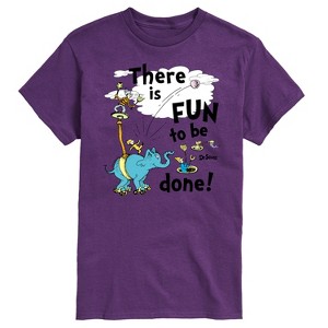 Men's - Dr. Seuss - Fun To Be Done Short Sleeve Graphic T-Shirt - 1 of 4