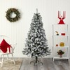 Nearly Natural 6-ft Flocked West Virginia Fir Artificial Christmas Tree - 4 of 4