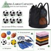 Extra Ball Bag,Large Mesh Equipment Bag Black, Soccer Ball Bag with Adjustable Shoulder Strap,600D Oxford Cloth mesh sports bag - 3 of 4