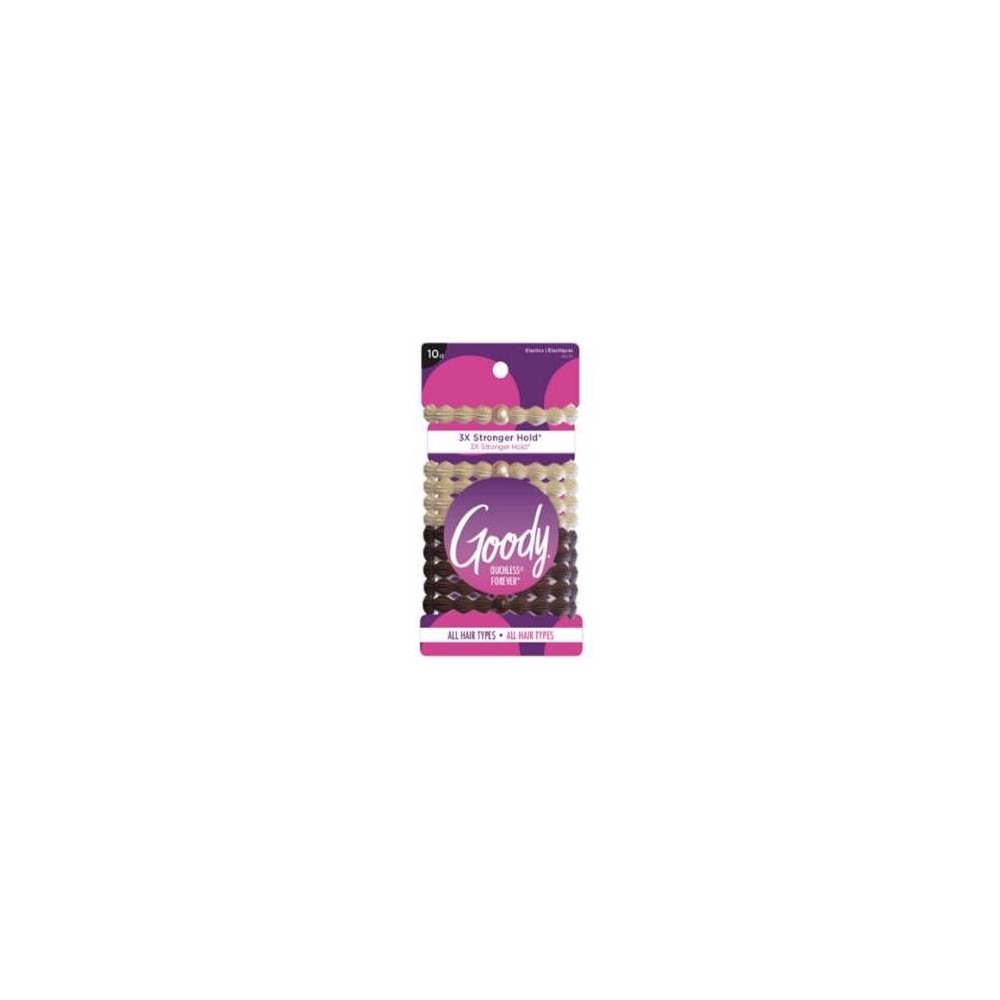 Goody Forever Hair Elastics - 10pk - Blonde/Brown