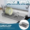 LunaLulinlk Dish Drying Rack, Extendable Dish Rack, Drying Rack Kitchen,Compact Dish Drainer,Utensil Holder, Cup Holder, Drying Rack for Kitchen Sink - 2 of 4