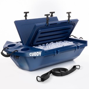 Cuddy Floating Cooler and Dry Storage Vessel - 40QT - Amphibious Hard Shell Design - 1 of 4