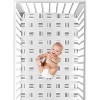 Sweet Jojo Designs Boy or Girl Gender Neutral Unisex Baby Fitted Crib Sheet Boho Hatch White and Black - 4 of 4