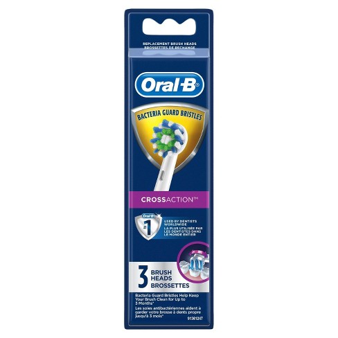 Oral B Cross Action Electric Toothbrush Replacement Brush Heads 3ct Target