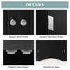 Bathroom Corner Cabinet With Doors Adjustable Shelves, Freestanding Floor Storage Cabinet Furniture For Home Kitchen Bathroom - 2 of 4
