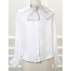 Allegra K Women's Transparent Skinny Solid Color Lightweight Organza Scarf Neckerchief - 2 of 4