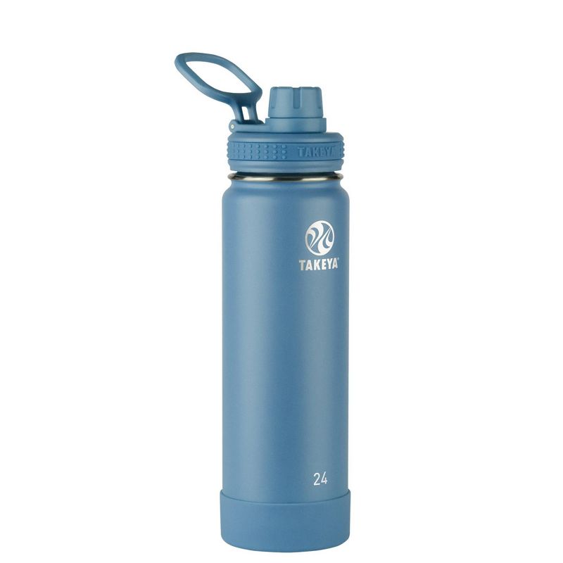 Takeya 24oz Actives Insulated Stainless Steel Water Bottle with Spout Lid, 1 of 7