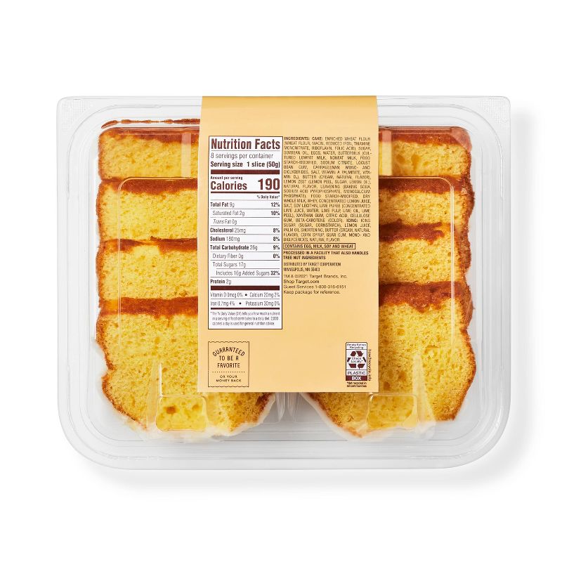 Iced Lemon Sliced Loaf Cake - 14.1oz - Favorite Day&#8482;, 4 of 5