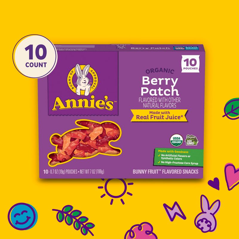 Annie&#39;s Berry Patch Fruit Snacks - 7oz/10ct, 5 of 11