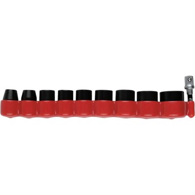 Makita E-01688 10-Piece Impact XPS 6-Point Metric 3/8 in. Drive Impact Socket Set with Standard Socket Adapter