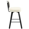 Bekrvio 26'' Swivel Counter Height Bar Stools, Upholstered Faux Leather - 4 of 4