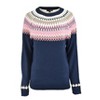 Erika Women's Navy Blue Fair Isle Sweater - 2 of 4