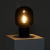 Brightech Bruce Modern Dimmable (Includes LED Light Bulb) Round Table Lamp Matte Black Cement - 2 of 4