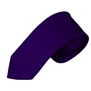 Men's Solid Color Skinny 2 Inch Wide And 57 Inch Long Neckties - 1 of 4