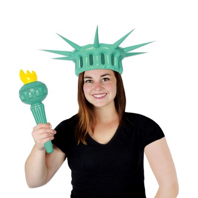 Inflatable Statue of Liberty Crown and Torch Set
