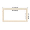 Amanti Art 14"x26" Woodgrain Stripe Blonde Framed Magnetic Dry Erase Board - 4 of 4
