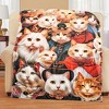 Collections Etc Unique Cats in Costumes Soft Fleece Throw Blanket - 2 of 2