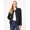Denim Belted Button-Front Jacket - 2 of 3